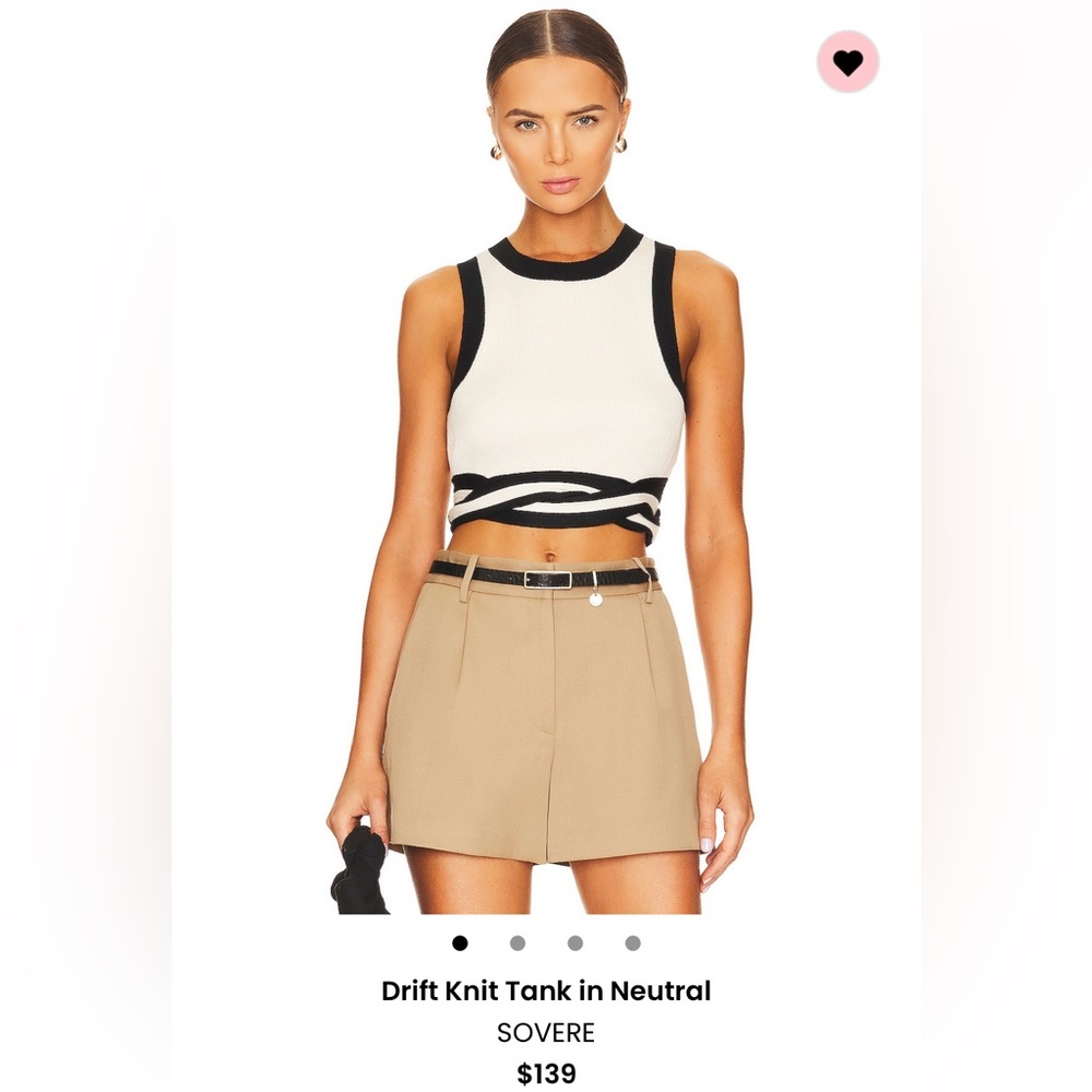 REVOLVE Sovere - Drift Knit Tank in Neutral - Size XS